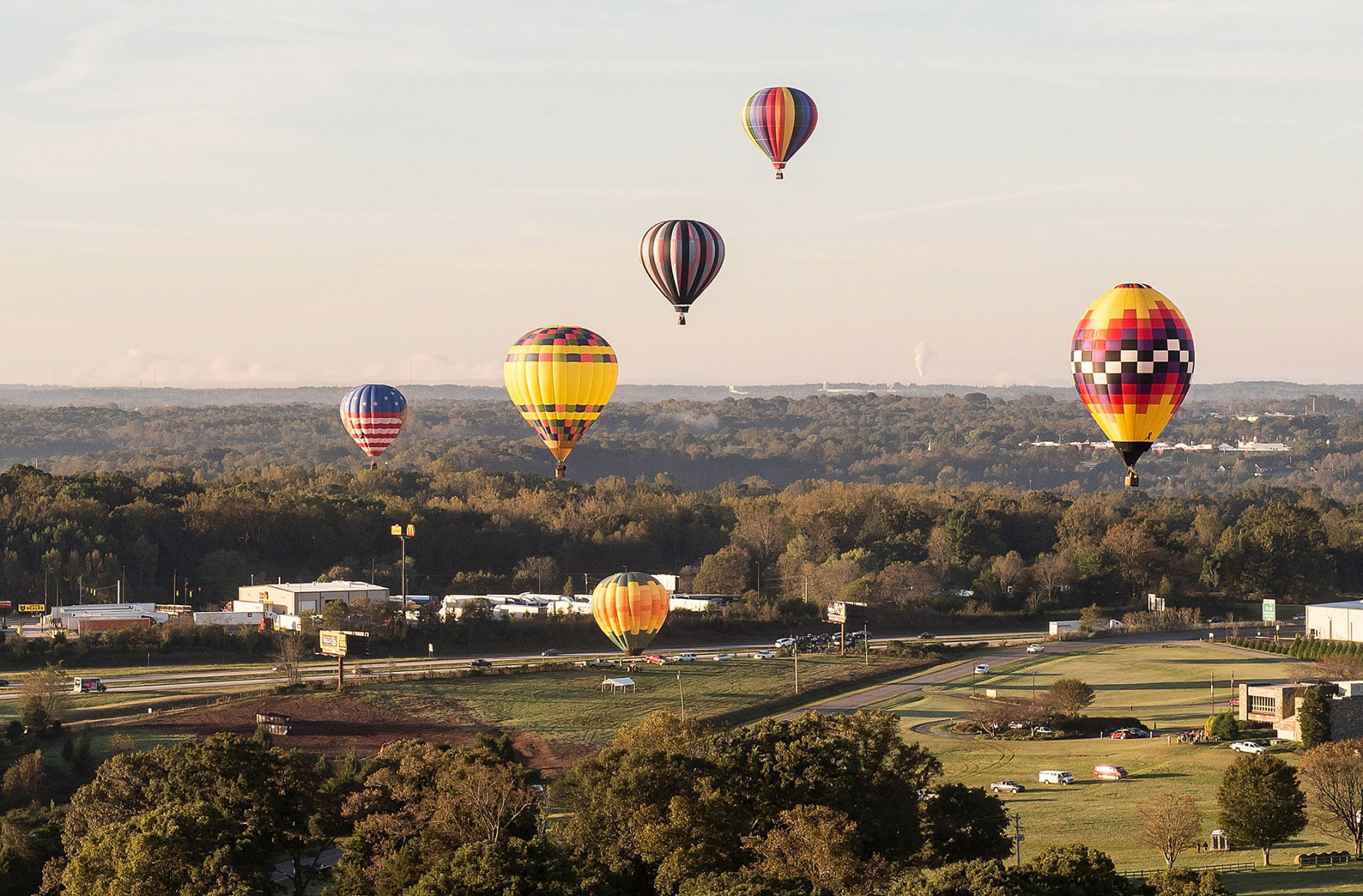Hot air balloon ride